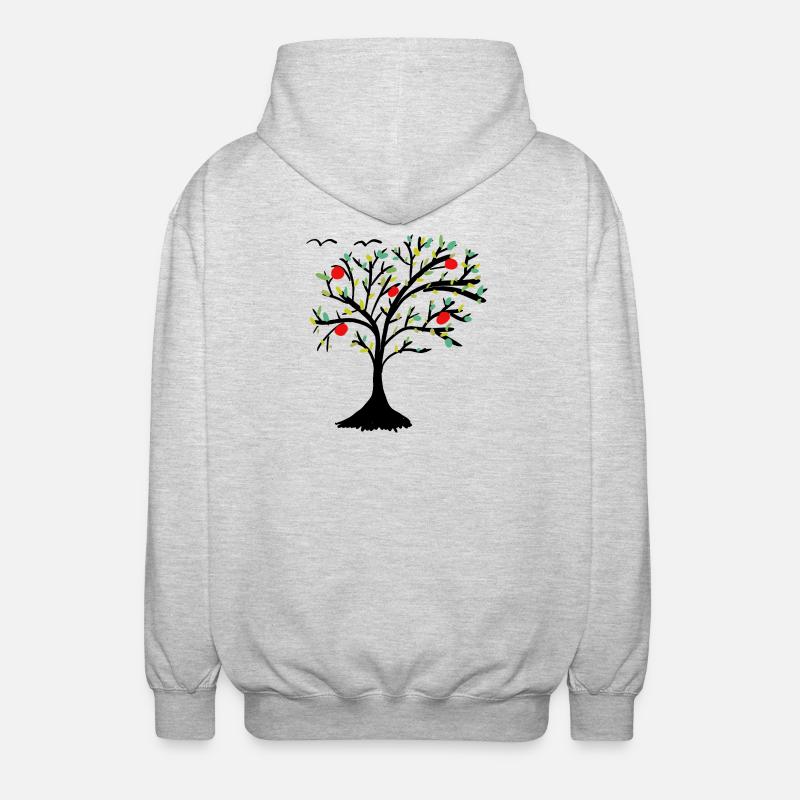 Apple Tree Tree Garden Apple - Unisex Hooded Jacket - light heather grey