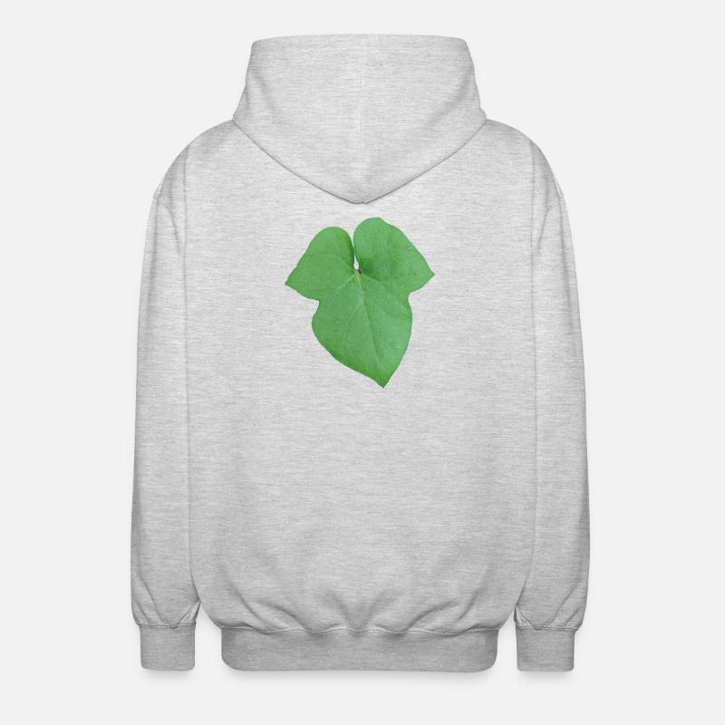 Green_Leaf_-_Tiny_Red_Spider - Unisex Kapuzenjacke - Hellgrau meliert