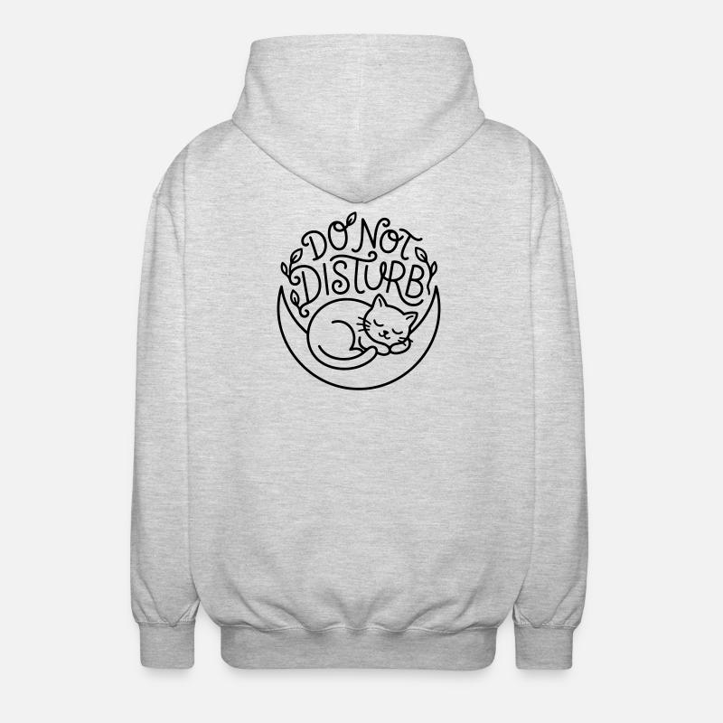 Ne pas déranger - Veste à capuche unisexe - gris clair chiné
