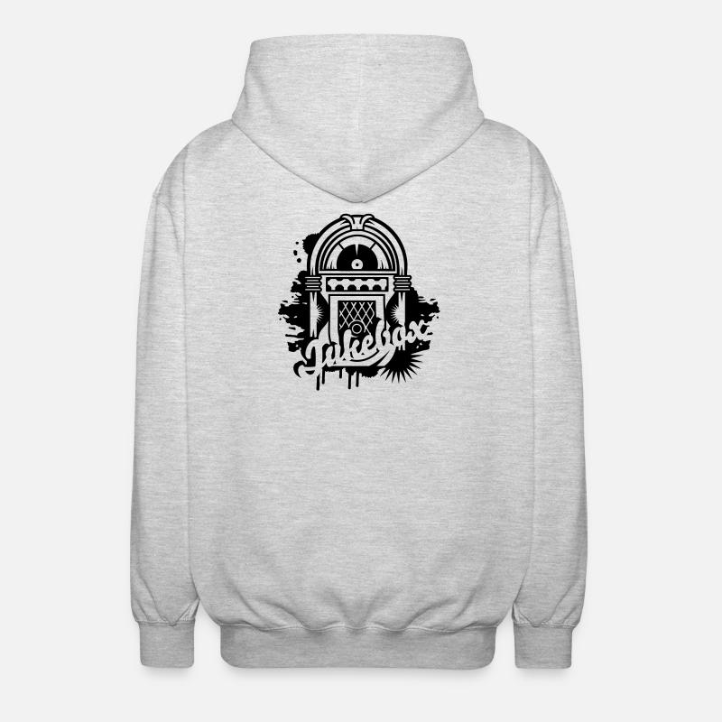Un graffiti jukebox - Veste à capuche unisexe - gris clair chiné