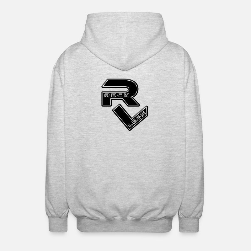 Reckless Gewinner leichtsinnig Sieger Erster - Unisex Kapuzenjacke - Hellgrau meliert