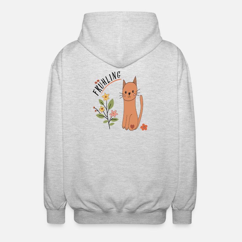 Source - Veste à capuche unisexe - gris clair chiné