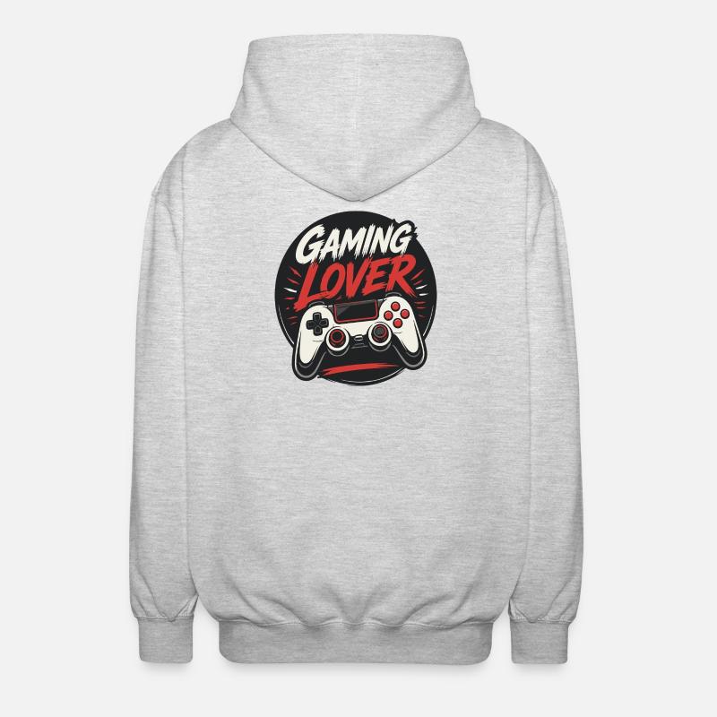 Jeu Manger Sommeil Jeu Répéter - Veste à capuche unisexe - gris clair chiné