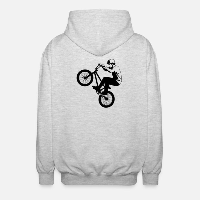 BMX (BMK) - Unisex Kapuzenjacke - Hellgrau meliert