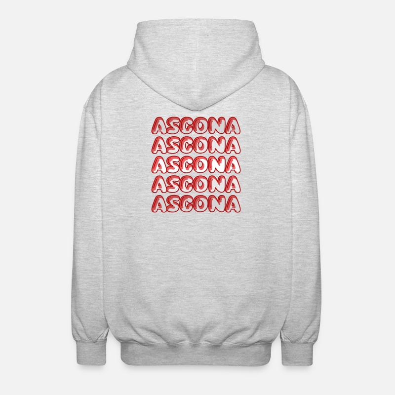 Ascona als Tauchen - Unisex Kapuzenjacke - Hellgrau meliert