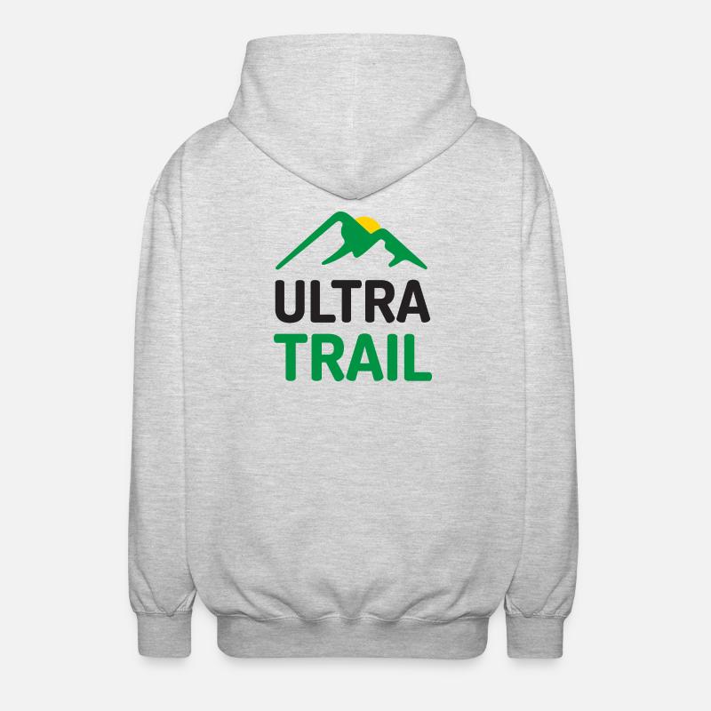 Ultra-Pfad - Unisex Kapuzenjacke - Hellgrau meliert