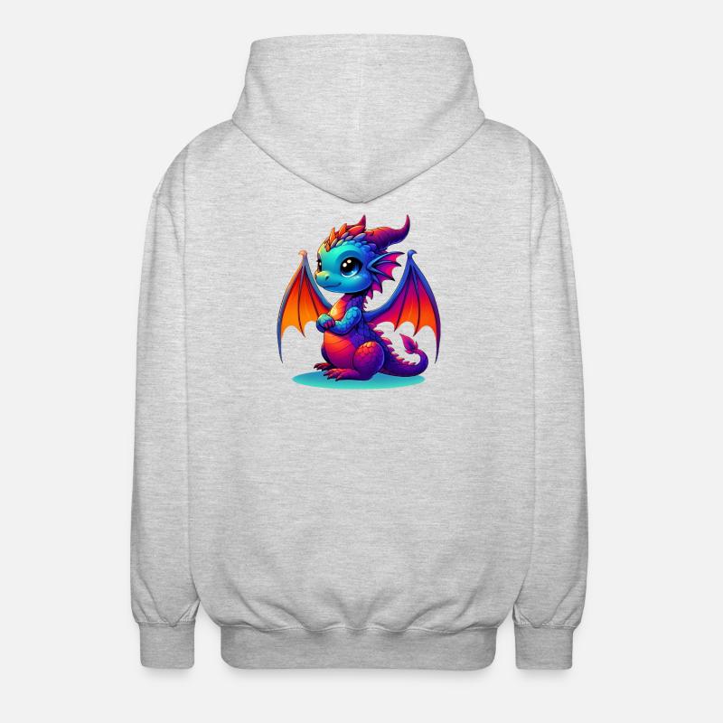 Dragon - Unisex Hooded Jacket - light heather grey