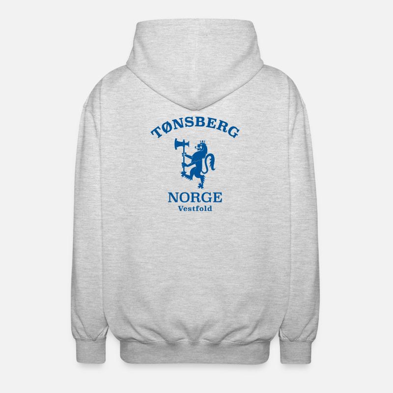 Tonsberg Norge Norwegen - Unisex Kapuzenjacke - Hellgrau meliert