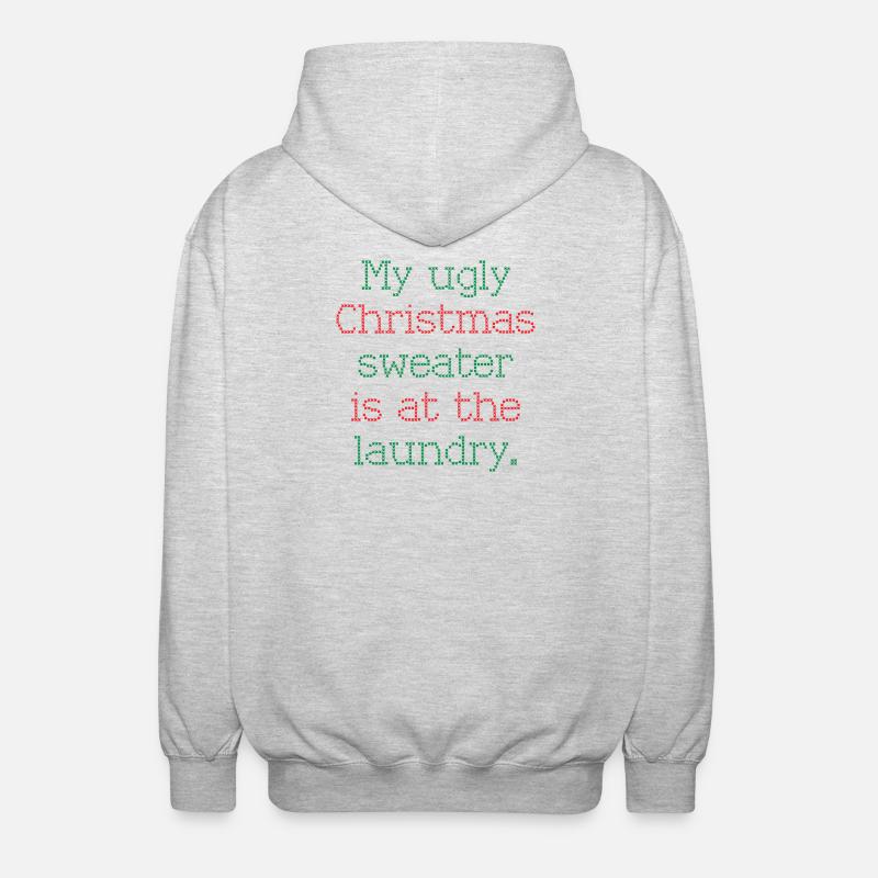 Pull de Noël - Veste à capuche unisexe - gris clair chiné