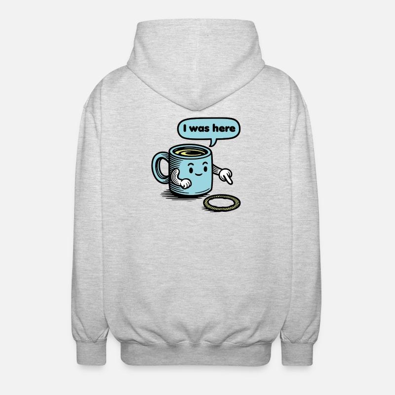 Diction de Lusitger Coffee - Veste à capuche unisexe - gris clair chiné