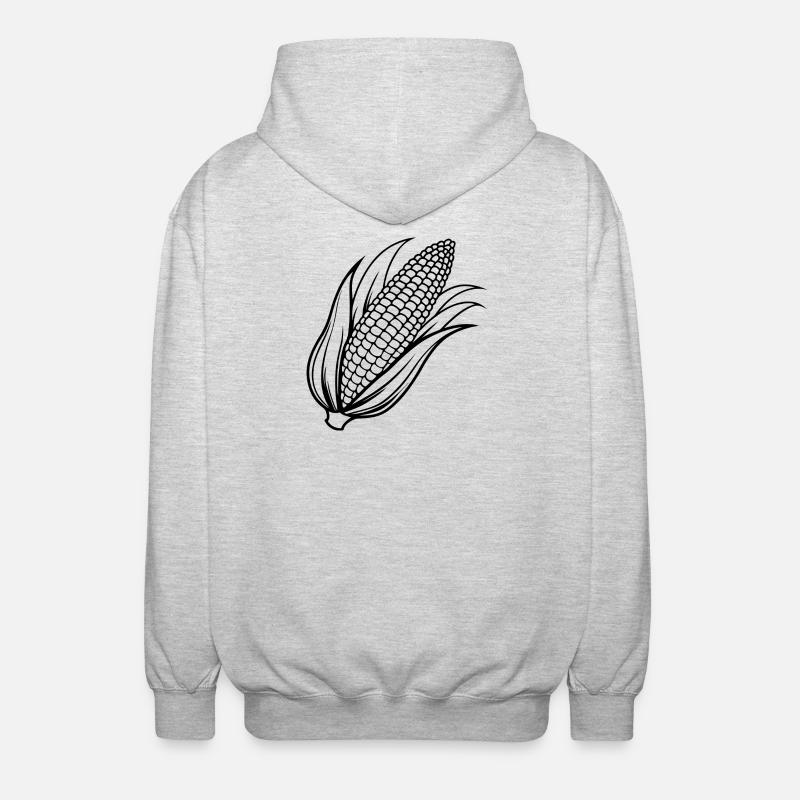 Mais - Unisex Kapuzenjacke - Hellgrau meliert
