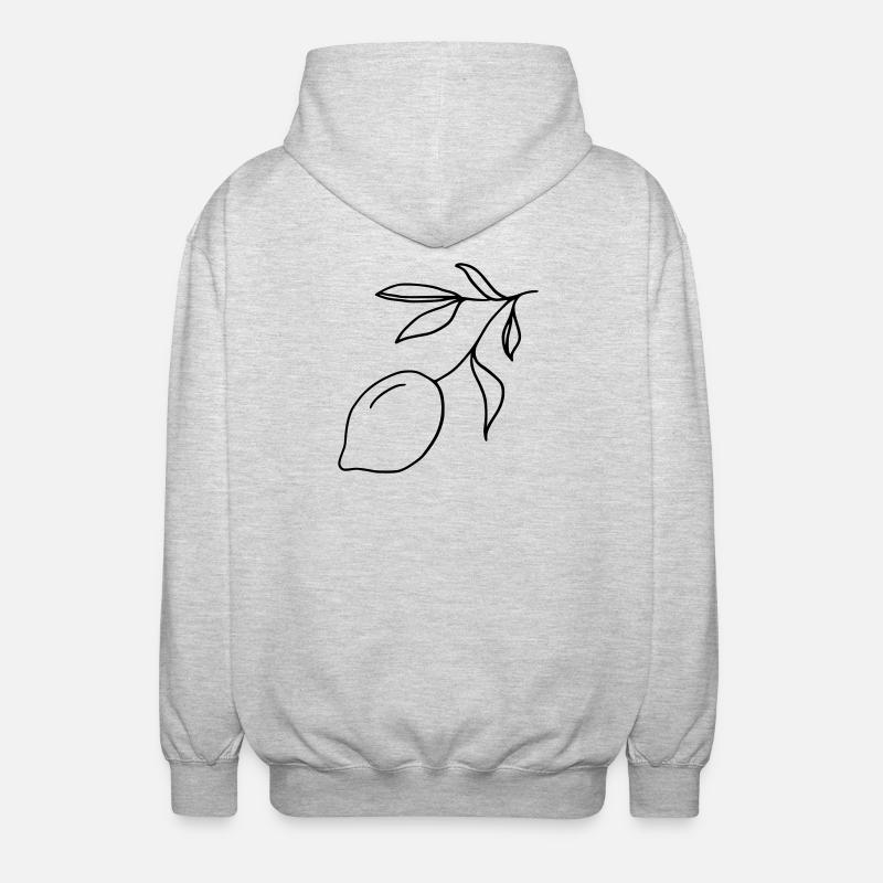 Rameau de citron - Veste à capuche unisexe - gris clair chiné