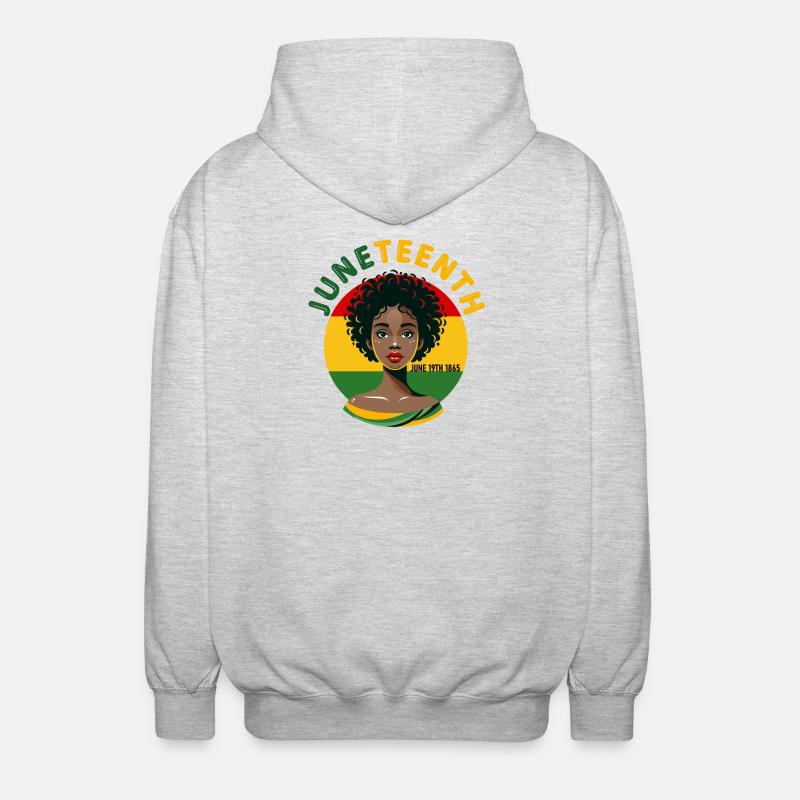 Juneteenth - Veste à capuche unisexe - gris clair chiné