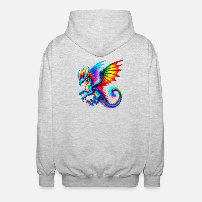 Dragon - Unisex Hooded Jacket - light heather grey