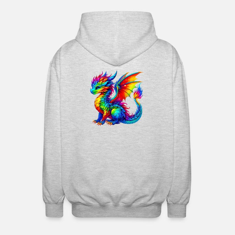 Dragon - Veste à capuche unisexe - gris clair chiné