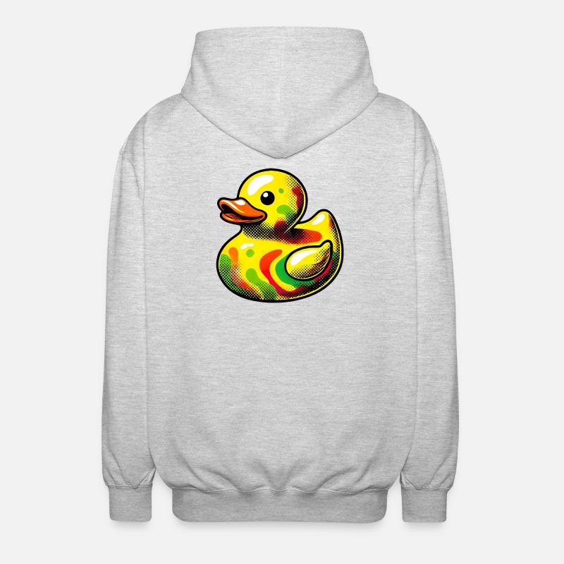 Duckling Duck Duck Duck - Unisex Hooded Jacket - light heather grey