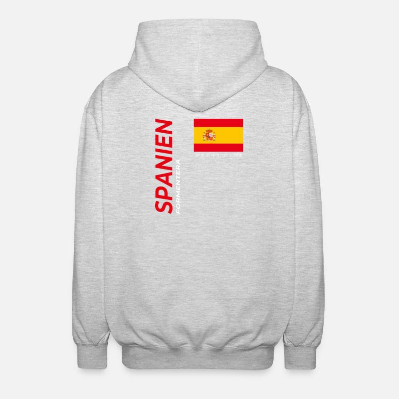 Formentera - Veste à capuche unisexe - gris clair chiné