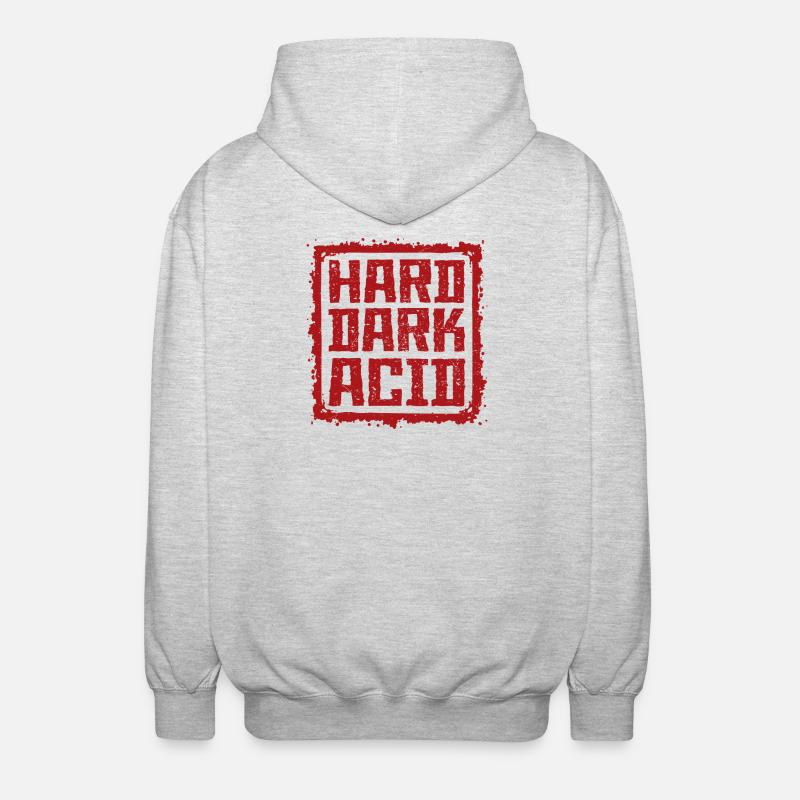 Harte dunkle Säure - Unisex Kapuzenjacke - Hellgrau meliert