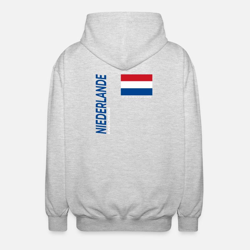 Enschede - Veste à capuche unisexe - gris clair chiné