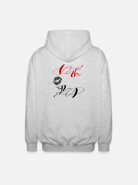 Merci - Veste à capuche unisexe - gris clair chiné