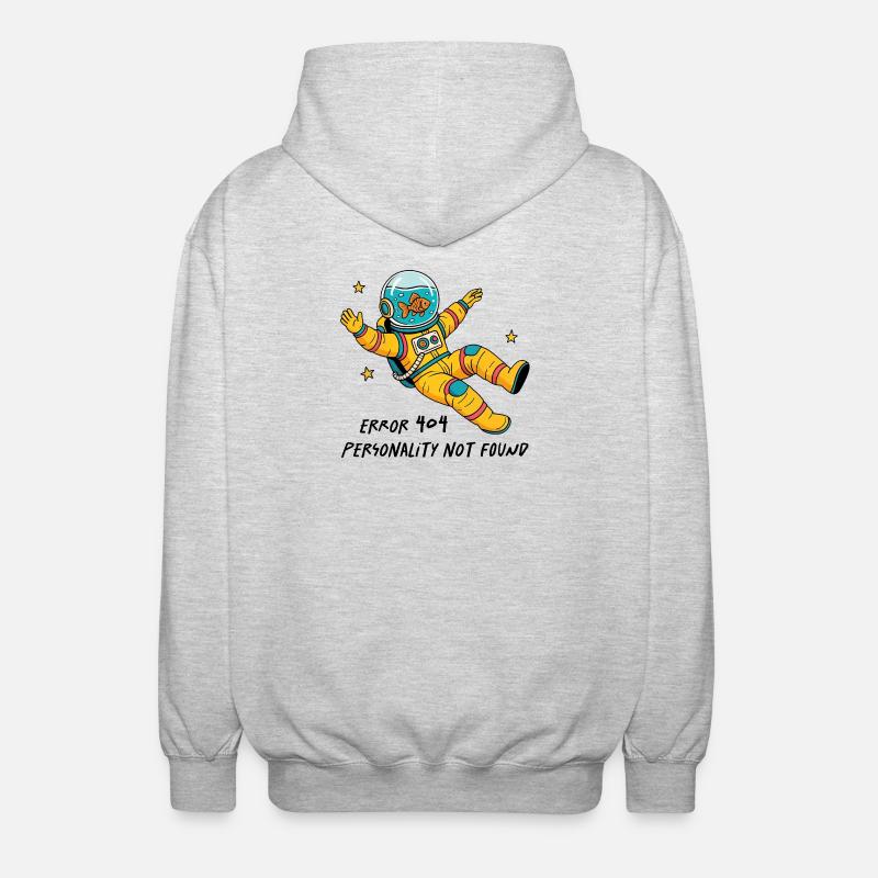 Error 404, personality not found - Veste à capuche unisexe - gris clair chiné