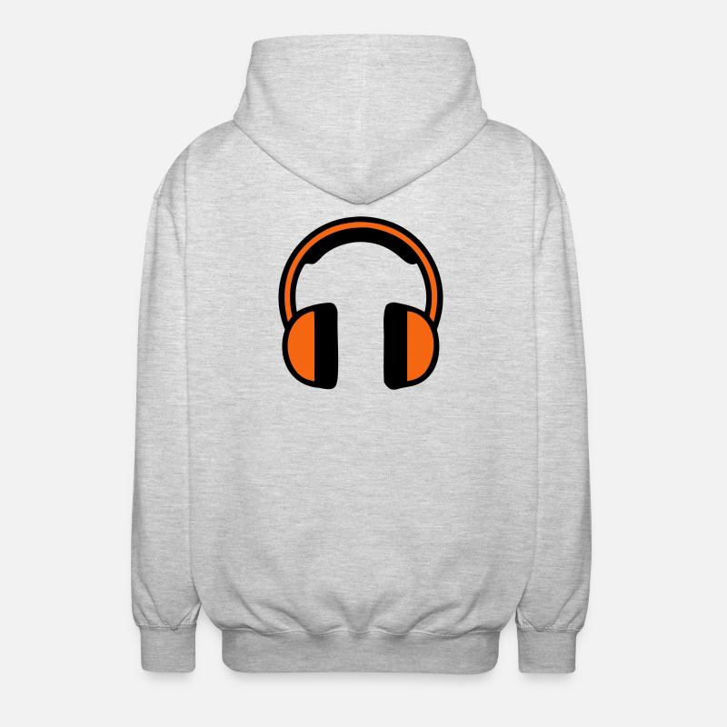 Chantier de construction d’écouteurs audiophones - Veste à capuche unisexe - gris clair chiné