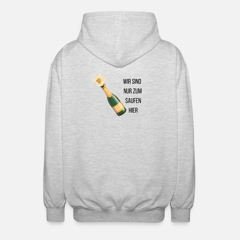 Enterrement de vie de garçon - Veste à capuche unisexe - gris clair chiné