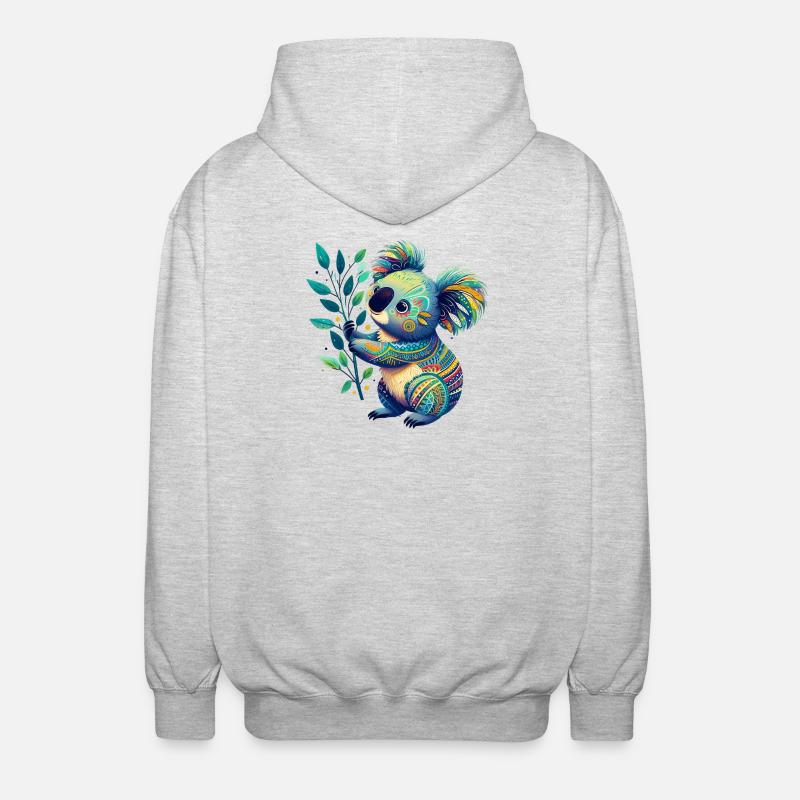 Koala - Veste à capuche unisexe - gris clair chiné