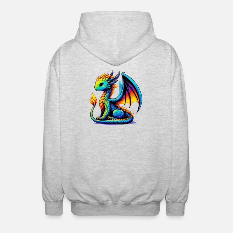 Dragon - Veste à capuche unisexe - gris clair chiné