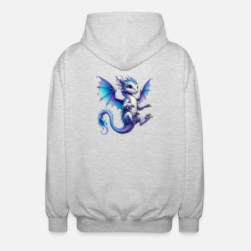 Dragon - Veste à capuche unisexe - gris clair chiné