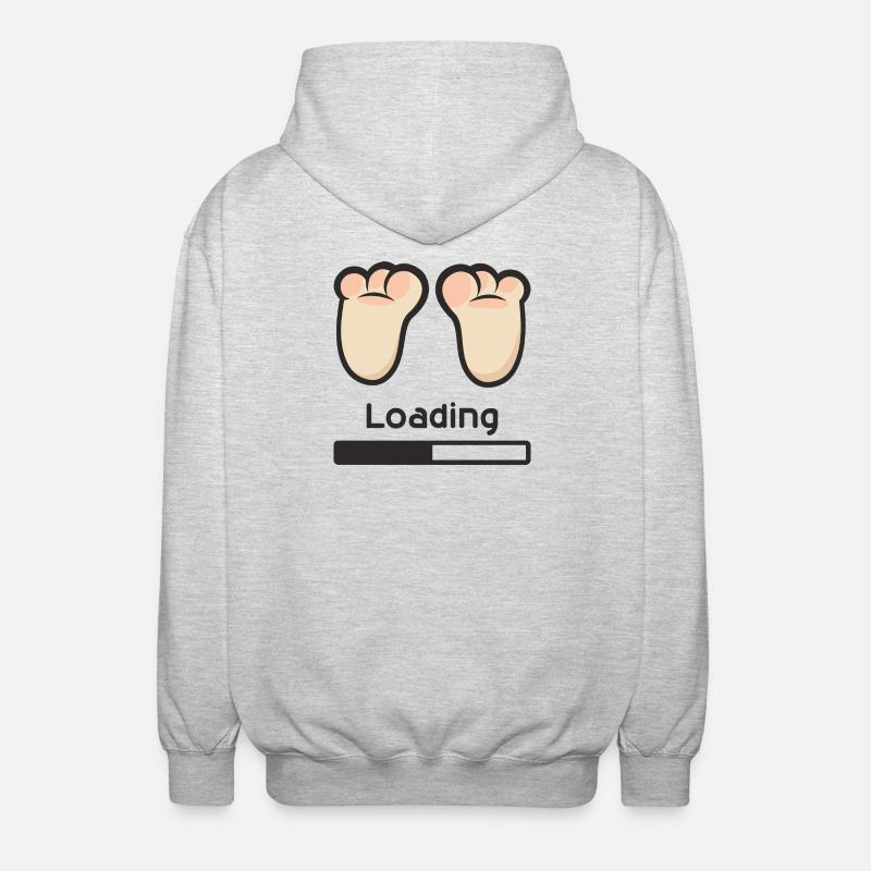 Loading... - Unisex Hooded Jacket - light heather grey