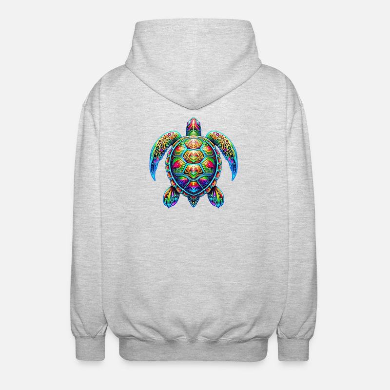 Turtle - Unisex Hooded Jacket - light heather grey