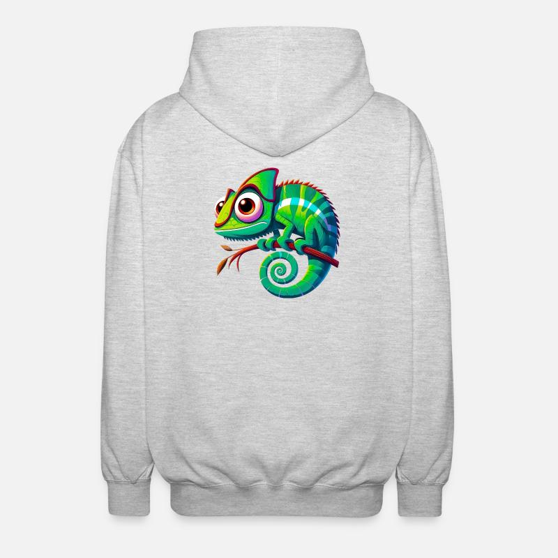 Caméléon - Veste à capuche unisexe - gris clair chiné