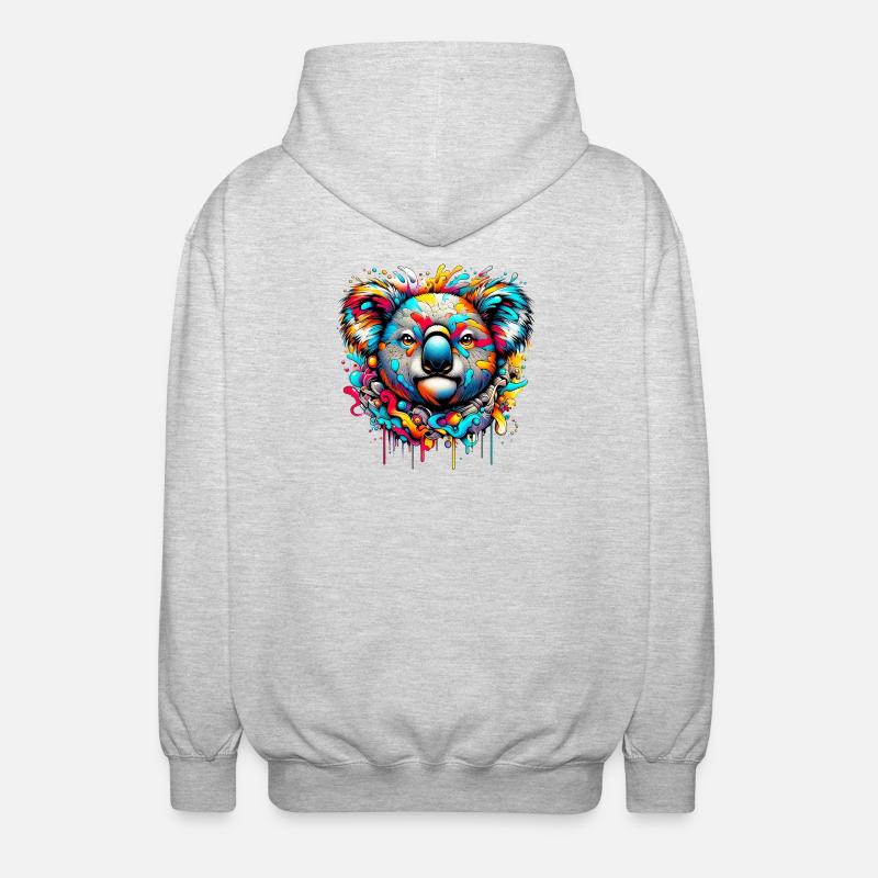 Koala - Veste à capuche unisexe - gris clair chiné