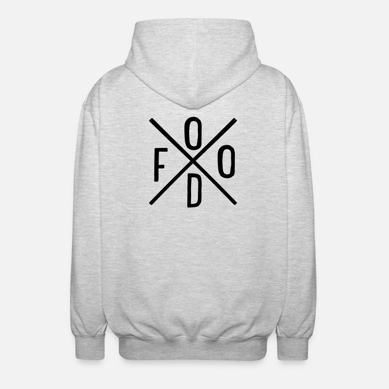 Food - Unisex Hooded Jacket - light heather grey
