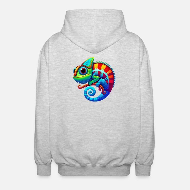 Caméléon - Veste à capuche unisexe - gris clair chiné