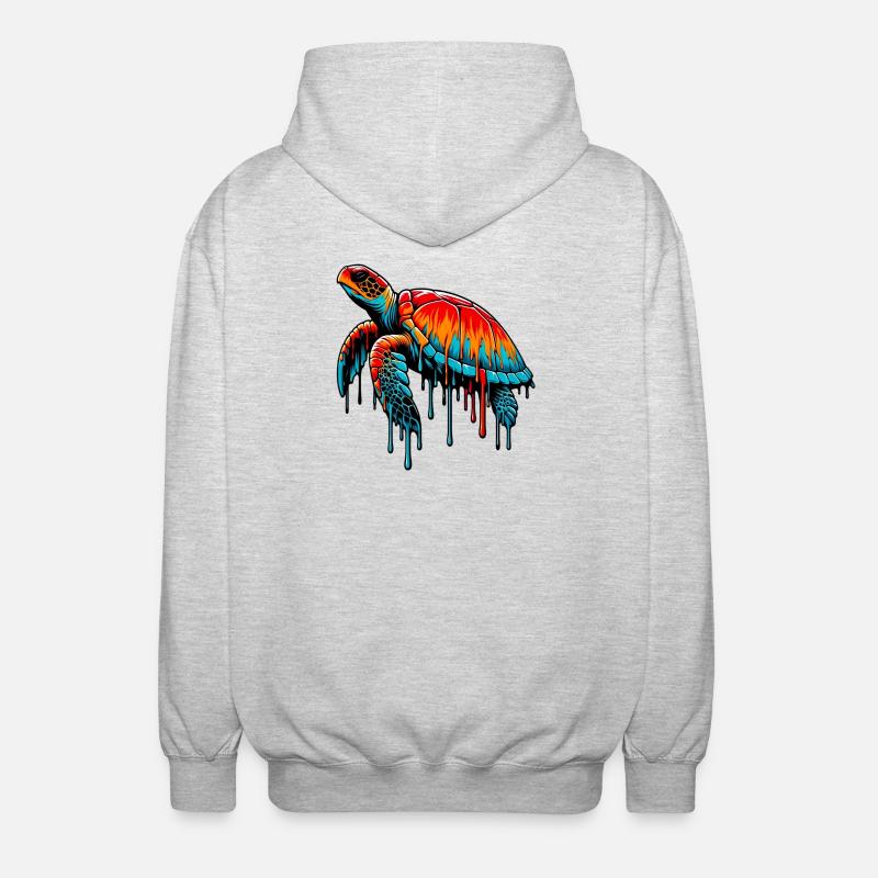 Turtle - Unisex Hooded Jacket - light heather grey