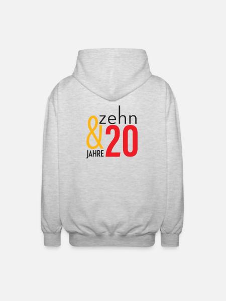 Less than 30 - twenty-ten! - Unisex Hooded Jacket - light heather grey