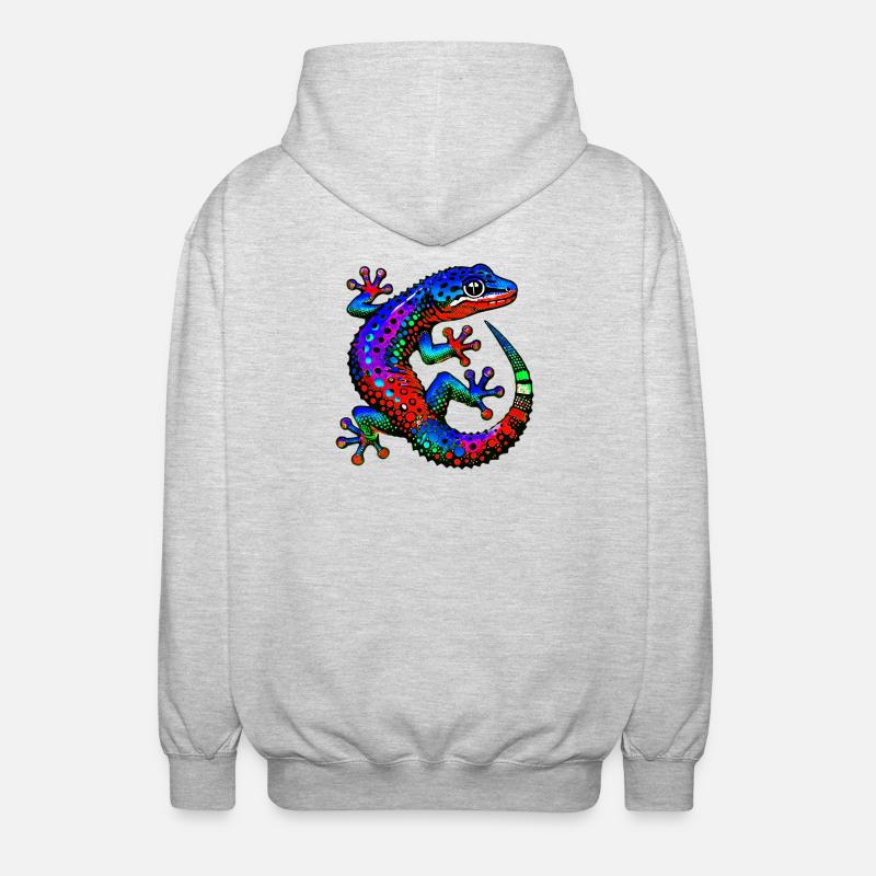 Gecko - Veste à capuche unisexe - gris clair chiné