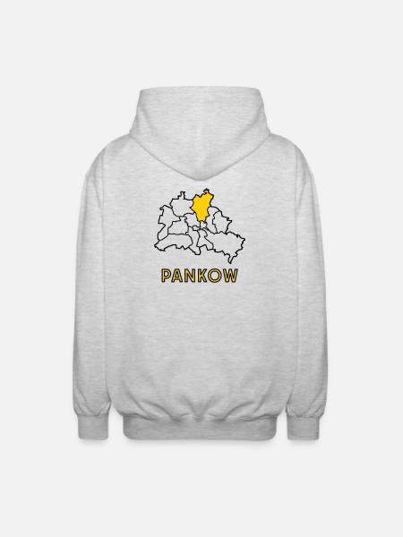 PANKOW, a district of Berlin - Unisex Hooded Jacket - light heather grey