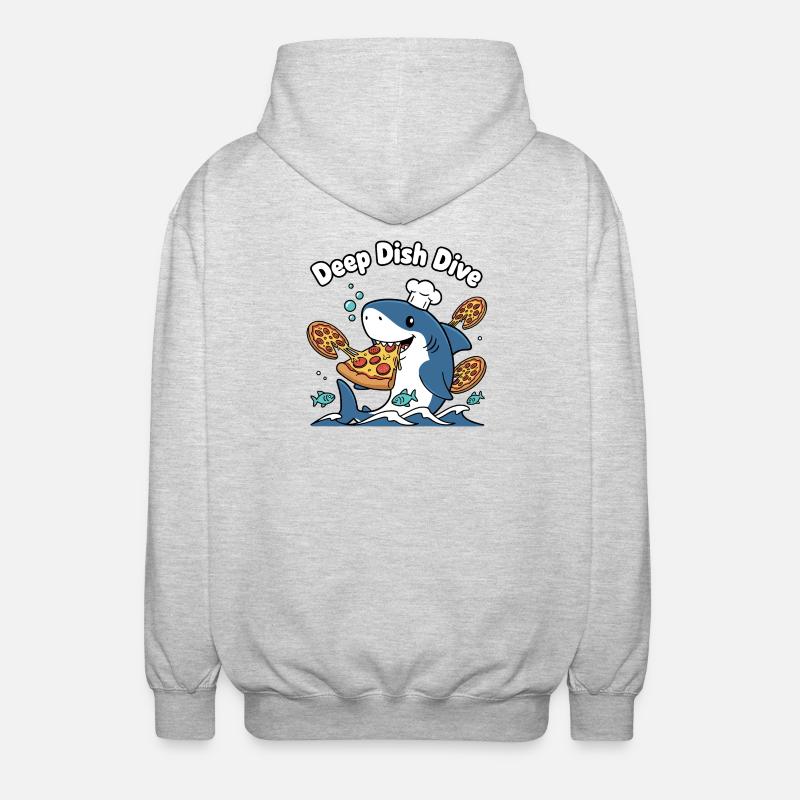 Deep Dish Plongée Shark Chef - Veste à capuche unisexe - gris clair chiné