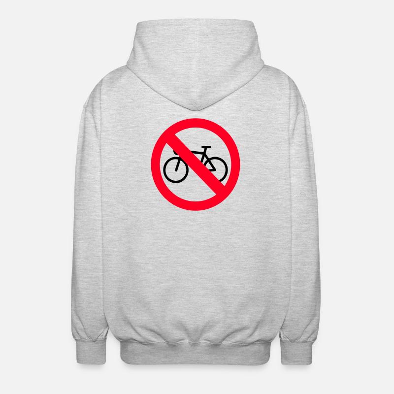 Pas de vélo - Veste à capuche unisexe - gris clair chiné