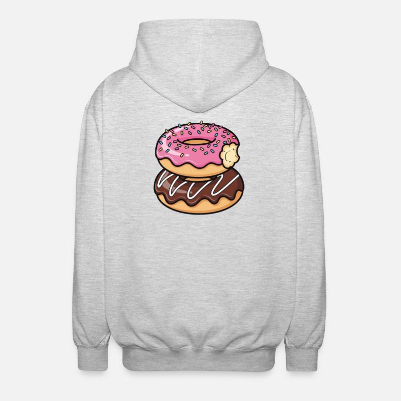 Sweet Stack Donuts Pop Art - Veste à capuche unisexe - gris clair chiné