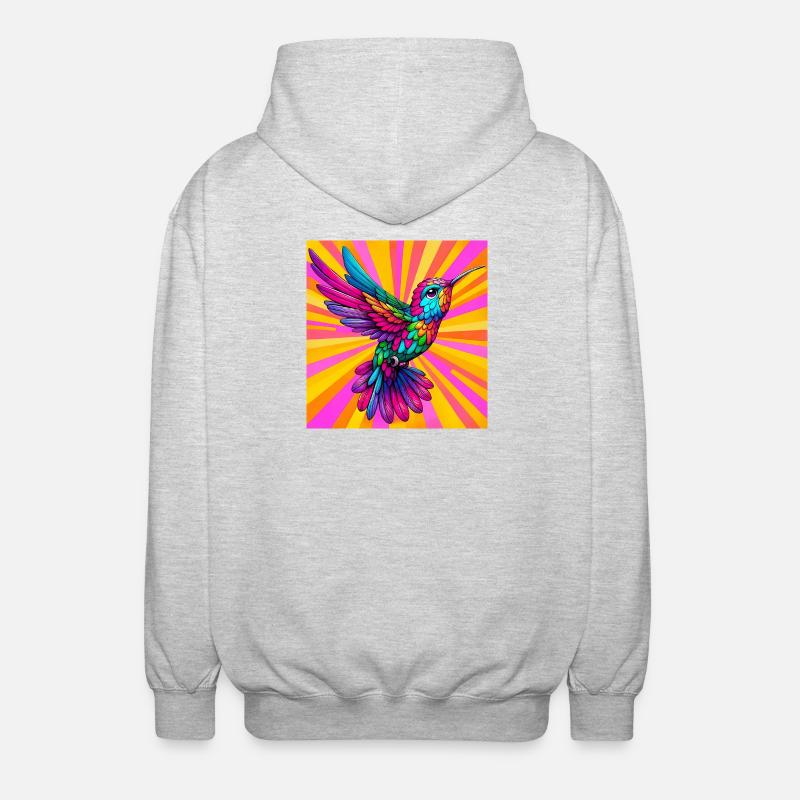 colibri - Veste à capuche unisexe - gris clair chiné