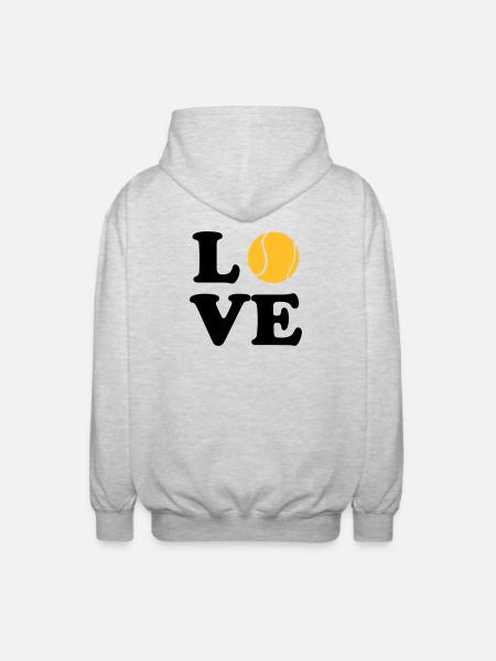 Tennis - Unisex Hooded Jacket - light heather grey