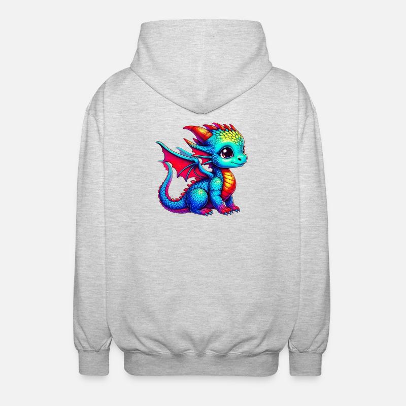 Dragon - Veste à capuche unisexe - gris clair chiné