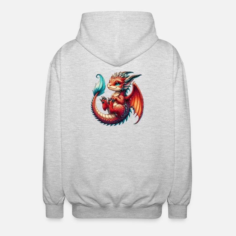 Dragon - Veste à capuche unisexe - gris clair chiné