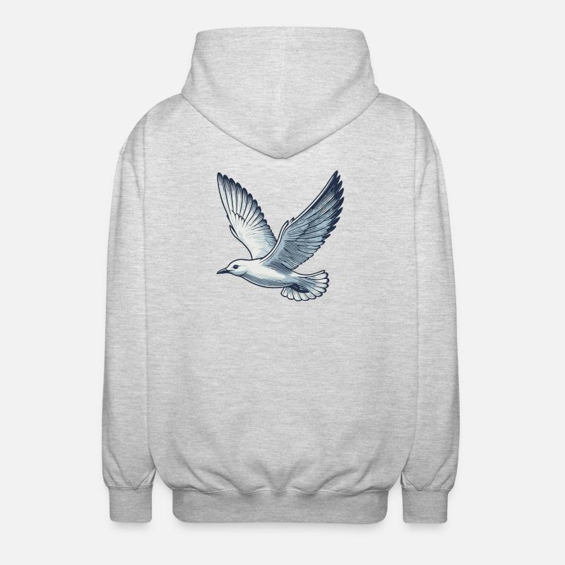 Gull - Unisex Hooded Jacket - light heather grey