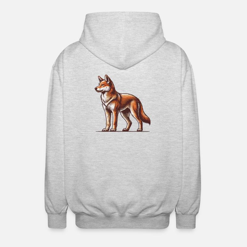 Dingo - Unisex Hooded Jacket - light heather grey