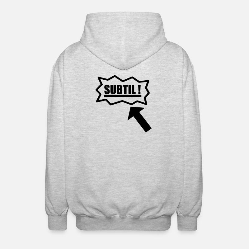 Subtil - Unisex Kapuzenjacke - Hellgrau meliert